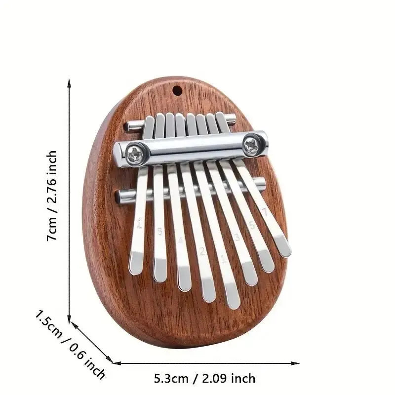 8 Key Mini Wooden Kalimba High Quality Exquisite Finger Thumb Piano