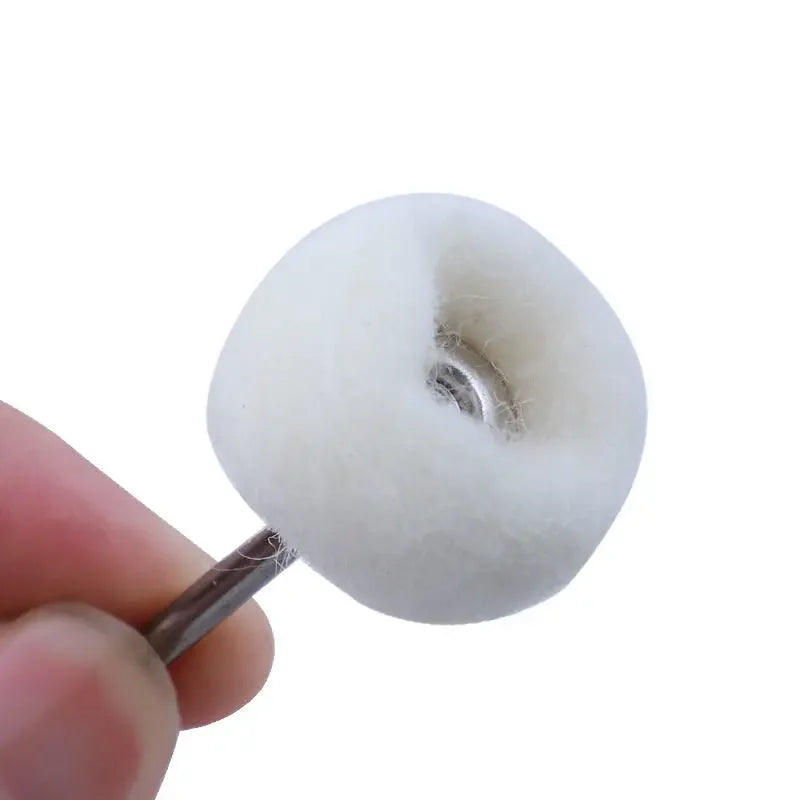 10Pcs Mini grinding sanding head abrasive disc felt 3mm Shank buffing