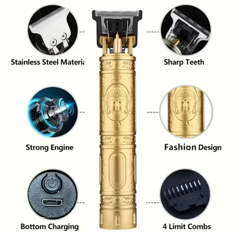 T9 Professional Hair Clipper/Accessories for Men | USB Fast Charging |