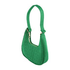 New Brand Women Retro Underarm Bag Felt Solid Color Shoulder Bag