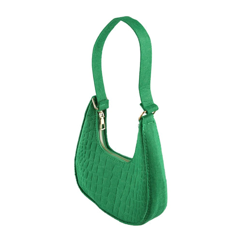New Brand Women Retro Underarm Bag Felt Solid Color Shoulder Bag