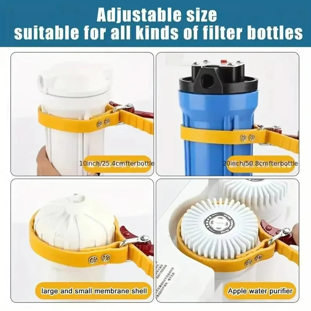 Belt Oil Filter Puller Removal Tool Adjustable Locking Strap Spanner