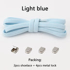 No tie Shoe laces Elastic laces Sneakers Flat Shoelaces without ties