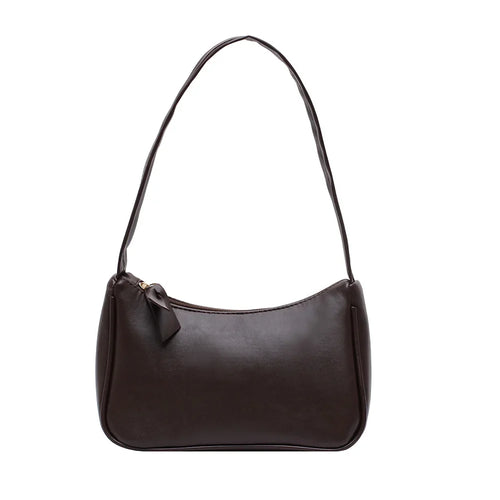 Women Fashion  Solid Shoulder Vintage Totes Bags PU Leather Travel