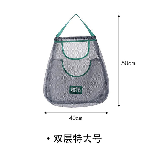 Reusable Storage Bags Kitchen Hanging Mesh Bag Home Fruit And
