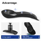 1Pair Flat foot O-shaped leg insoles (for shoes) Corrective arch