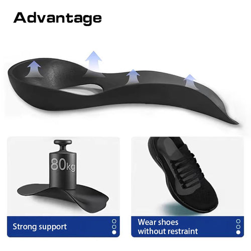 1Pair Flat foot O-shaped leg insoles (for shoes) Corrective arch