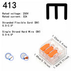 10-75 Pcs Orange Universal Type Quick Plug-in Terminals,Electrical