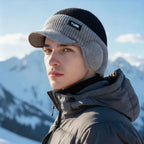 Winter velvet thickened anti cold warm woolen hat riding windproof