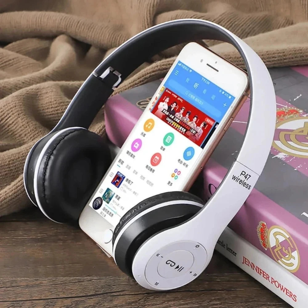 P47 Wireless Headphones Bluetooth 5.0 Earphones Foldable HIFI Stereo
