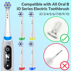 Compatible with Oral B iO Electric Toothbrush Replacement Brush Heads,