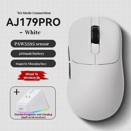 AJAZZ AJ179 PRO Wireless Gaming Mouse, Magnetic Charging