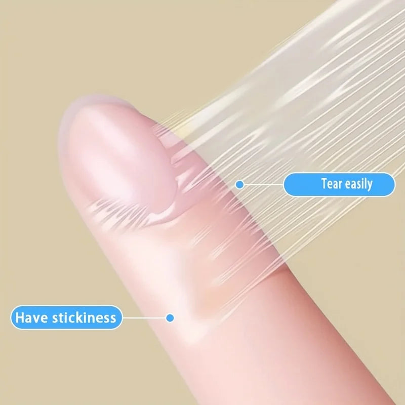 1 Roll Transparent Self-Adhesive Tape, PU Material Bandage, Portable
