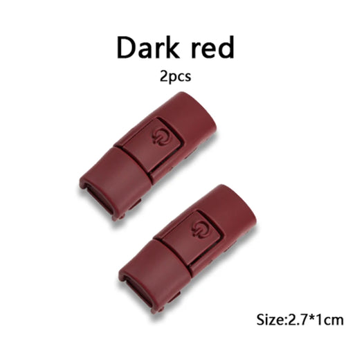 New Colorful Shoelaces Press buckle Metal Shoelace Clip Press Lock