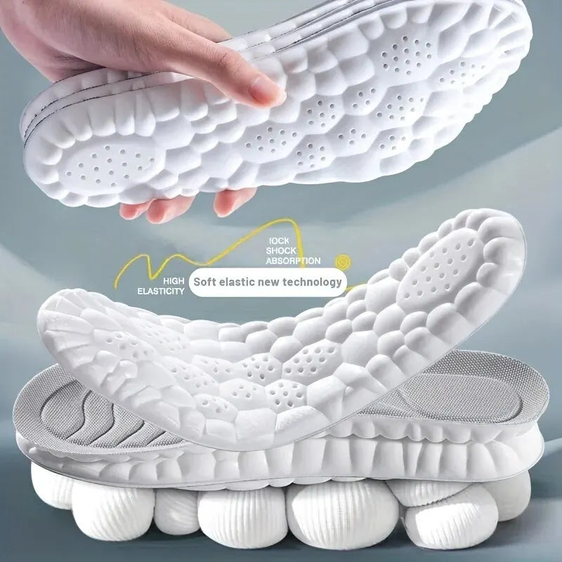 4D Orthopedic Sport Insoles Super Soft Breathable High-elasticity