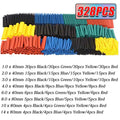 127-1060 pcs 2:1 Heat Shrink Tube Shrinking Assorted Polyolefin