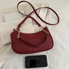 Fashion Shoulder Crossbody Bag with Adjustable Strap, Elegant Underarm