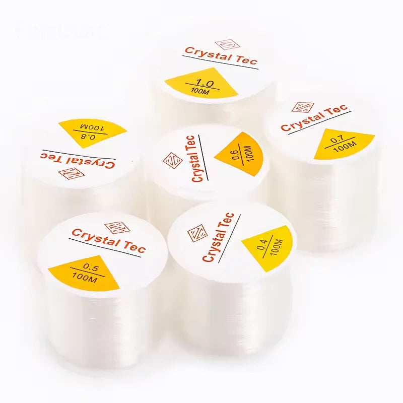 0.5-1.5mm Elastic Cord String Transparent Elastic Thread For Jewelry