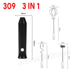 HOT  Electric Milk Frother + Egg Beater Wireless Type-C Charging 3