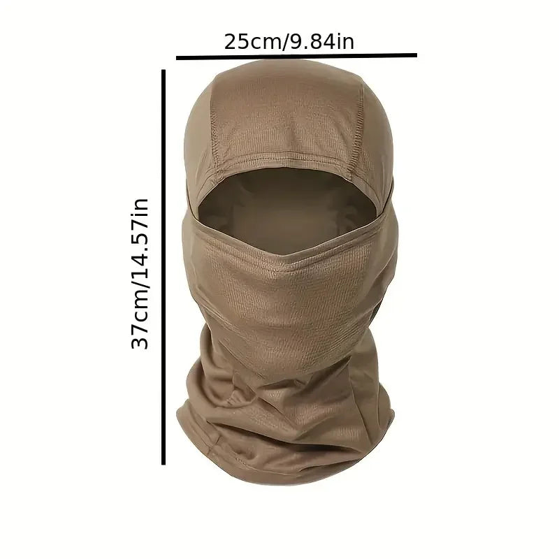 Tactical Windproof Balaclava for Bicycle Riding, Full Cover, Outdoor