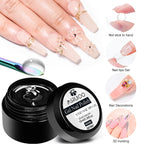 MSRUIOO 10ml Clear Solid Nail Tips Gel Long Lasting Bubble-free UV/LED