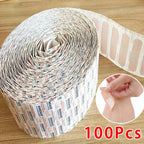 100Pcs Waterproof Breathable Cushion Adhesive Plaster Wound Hemostasis