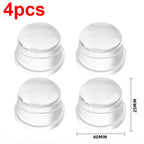1-8Pcs Transparent Silicone Door Stopper No Drill Anti Bump Pad for