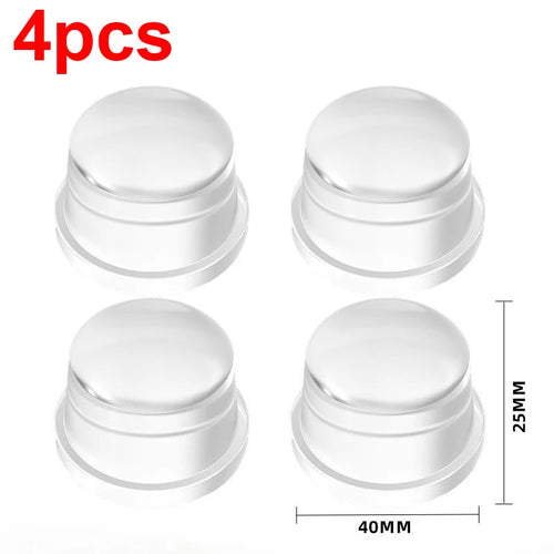 1-8Pcs Transparent Silicone Door Stopper No Drill Anti Bump Pad for