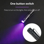 395nm UV Pen FLaslight,Blacklight Flashlight w/ Clip Portable Detector