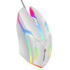 F1 Wired 3 Keys Mouse Colorful Lighting Gaming and Office For