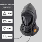 1pc Unisex winter Warm Ski Hat With Fleece Lining,outdoor Knitted