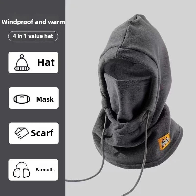 1pc Unisex winter Warm Ski Hat With Fleece Lining,outdoor Knitted