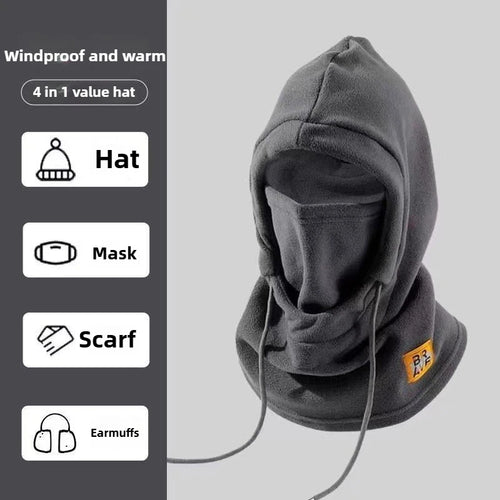 1pc Unisex winter Warm Ski Hat With Fleece Lining,outdoor Knitted