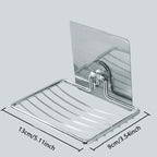 1pc-Stainless steel soap rack, wall mounted soap rack, drainage soap