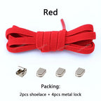 No tie Shoe laces Elastic laces Sneakers Flat Shoelaces without ties