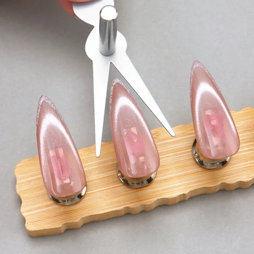 6pcs Cat Eye Nail Magnet Tool Set, French Tips Cat Eye Heart Magnets