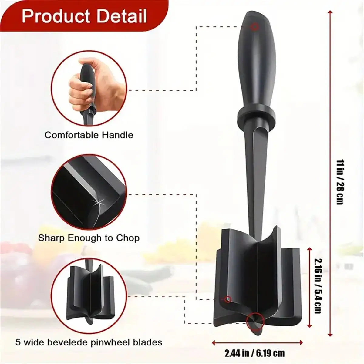 1pc Meat Chopper, Meat Shredder, Heat Resistant Suitable For Hamburger