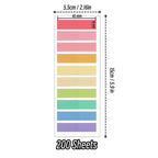 2400S Transparent Colorful Index Creative Memo Pads Office School