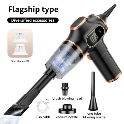 TINSOL Wireless Vacuum Cleaner Dual Use for Home and Car High Power