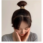 10PCS Headband Leather Band Female High Ponytail Holster Hair