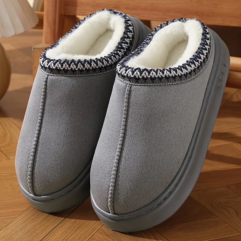 Women's Comfort Lined Slippers Soft Sole Winter Warm Indoor Outdoor