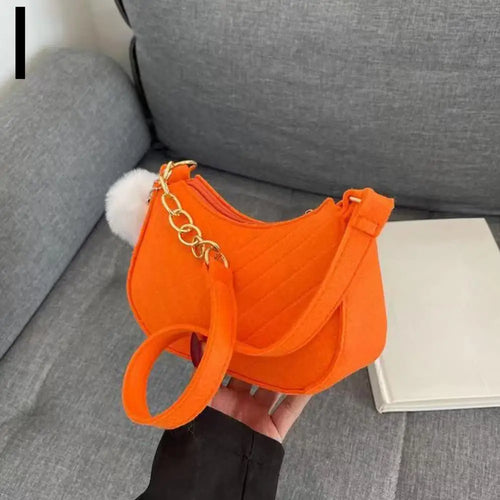 Mini Women Shoulder Bags Fashion Felt Women's Bag Advanced Design