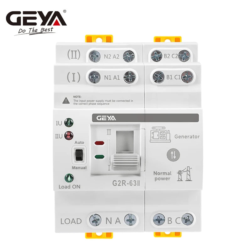 GEYA G2R ATS Mini Automatic Transfer Switch 220V Din Rail Dual Power
