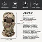 Tactical Windproof Balaclava for Bicycle Riding, Full Cover, Outdoor