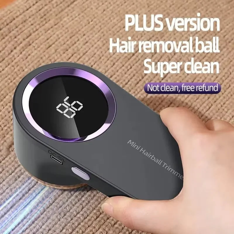 HOMEFISH LED Digital Electric Lint Remover USB Rechargeable Fabric
