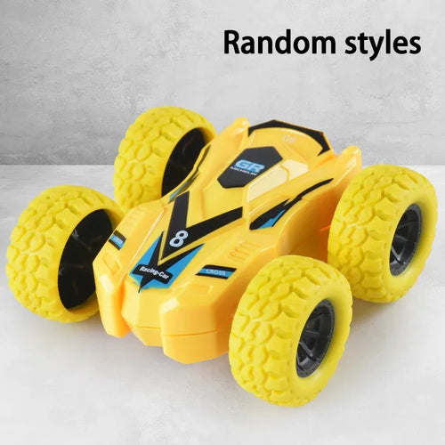 Children's toy car fun double-sided car inertial safety anti-collision