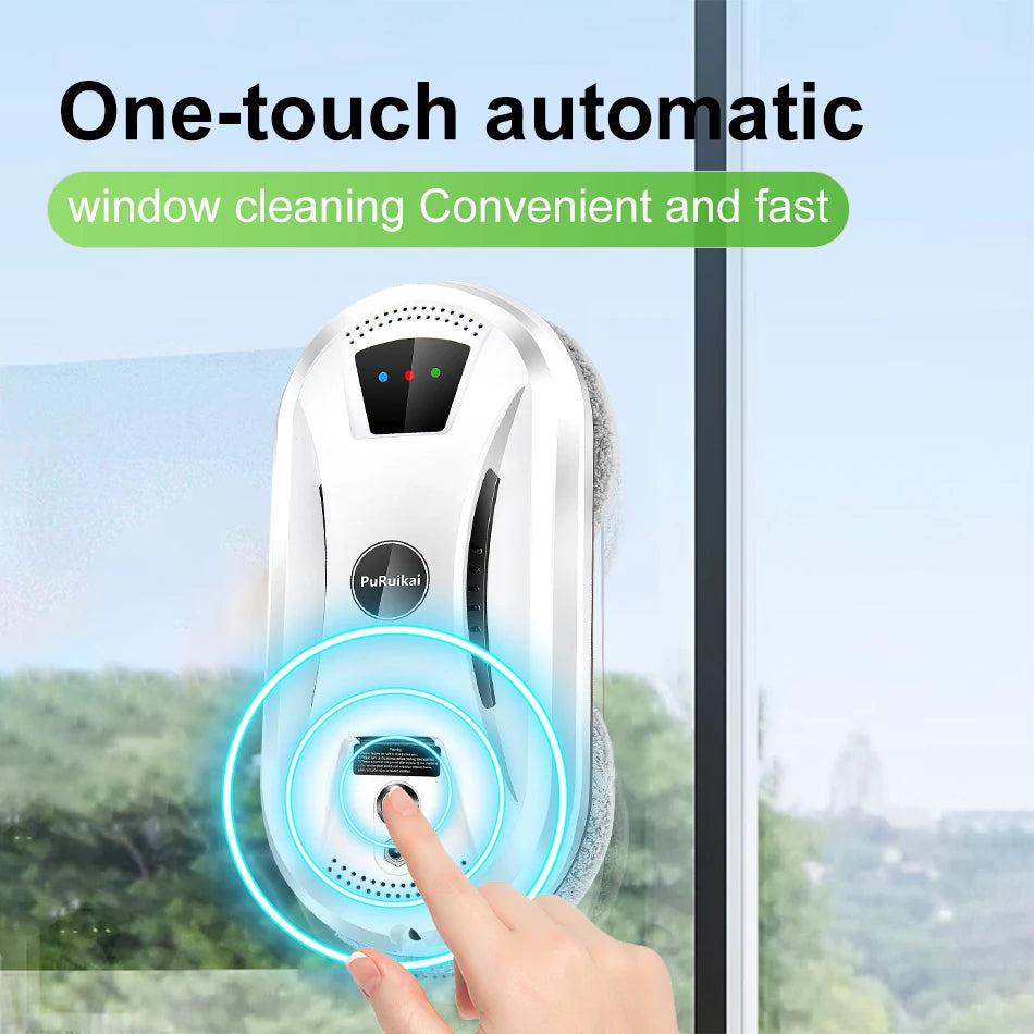 PuRuiKai Ultra Thin Robot Vacuum Cleaner Window Cleaning Robot Window