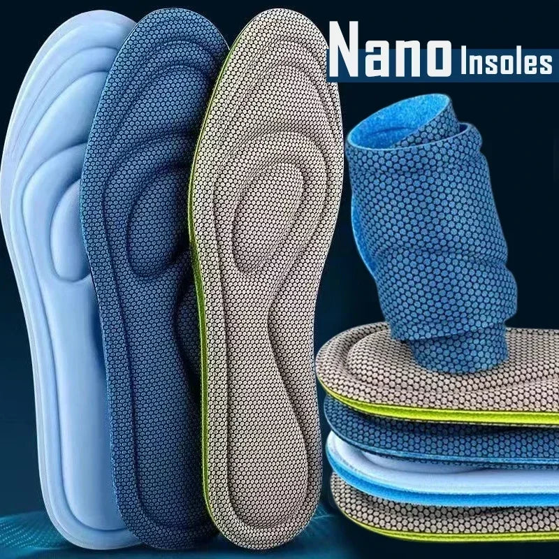 2 Pairs Memory Foam Orthopedic Insoles for Shoes Antibacterial