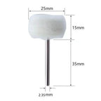 10Pcs Mini grinding sanding head abrasive disc felt 3mm Shank buffing