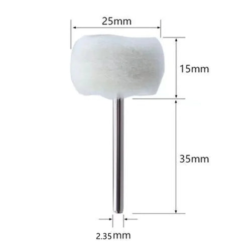 10Pcs Mini grinding sanding head abrasive disc felt 3mm Shank buffing